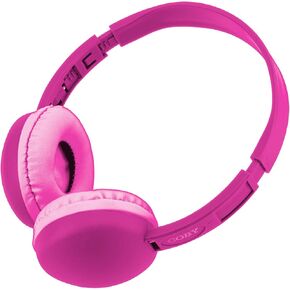 Coby Wired Kids Headphones | Lightweight Earphones with Microphone, Volume Control | Volume Limiting 85dB | Noise Isolation Headset for Children | On-Ear Kids Headphones for Kids for School (Pink)