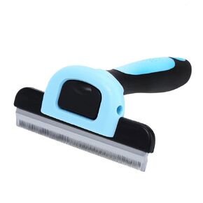 SunGrow Rabbit Deshedding Brush, Small Animal Brush for Short-Haired Shedding Grooming, 2.5" Steel Blade, Rabbit Accessories Pet Bunny Supplies, Guinea Pig Brush for Puppy, Kitten, Donkey, Horse Hair
