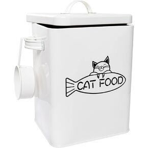 Vumdua Dog and Cat Food Storage Container, Farmhouse Pet Food Storage Containers with Lid and Dry Food Scoop, Durable Airtight Cat Food Container, Great Gift for Pet Owners