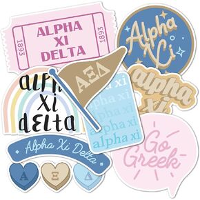 Desert Cactus Alpha Xi Delta Sticker Decal Laptop Water Bottle Car (Cute Sheet)
