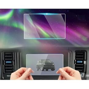 Tempered Glass Screen Protector Foil Compatible with 2024 2023 2022 2021 Ford Bronco U725 Base/Black Diamond/Big Bend 8 Inch Navigation Touchscreen Accessories Protective Film High Clarity