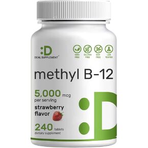 L Methylfolate 15mg Per Serving, 240 Veggie Capsules – Active Folic Acid Form (5-MTHF), Bioavailable Methylated Folate – Prenatal, Energy, & Brain Support Supplement – Non-GMO