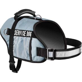 Paws & Pals Service Dog Vest Harness for Medium and Large Dogs of All Breed with Grip Handle, Reflective Safety Strap and Side Certification Display Pockets