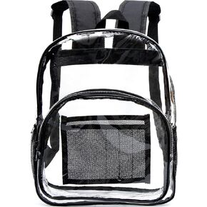 Youngever Large Clear Backpack, Stadium Approved Clear Bag, Adjustable Strap Clear Backpack