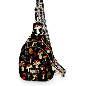 Cat Small Sling Bag for Women Leather Sling Crossbody Bags Casual Chest Daypack for Traveling Sport Running Hiking