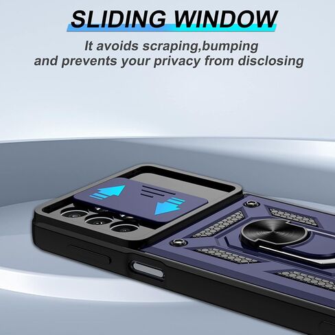 for Samsung A23 Case, Galaxy A23 5G/4G Case with HD Screen Protector, Atump Heavy Duty Shockproof Protective Case with Magnetic Car Mount Ring Stand [Military Grade] Protective Case, Black in Kuwait