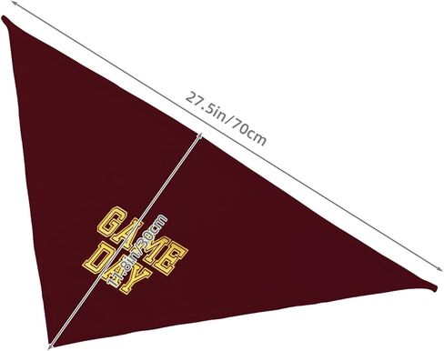 Game Day Football Dog Bandana,Funny Football Dog Bandana,Reversible Fall Pet Scarf for Dog Photo Prop Pet Accessories for Dog Lovers Owner (Brown) in Kuwait