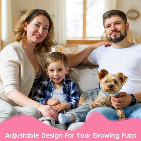 24Pcs Puppy ID Collars for Litter, Adjustable Soft Whelping Collars for Small Puppies, 2.2'' Min Colored Newborn Puppy Collars, Identification Collar Bands for Kitten Tiny Dogs Pet in Saudi Arabia