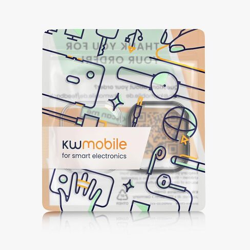kwmobile Case Compatible with Huawei Watch Fit 3 Case - 2X TPU Silicone Fitness Tracker Cover - Transparent/Black in Saudi Arabia