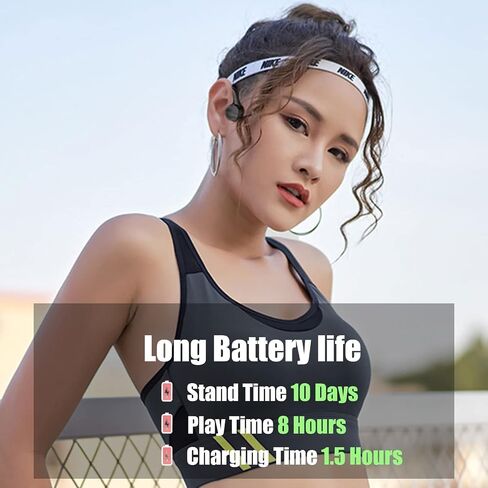 bone conduction headphones bone conducting headphones wireless bluetooth titanium open ear bone conduction headphones wireless with IPX8 waterproof 16GB memory offline use headphones for gym in Saudi Arabia