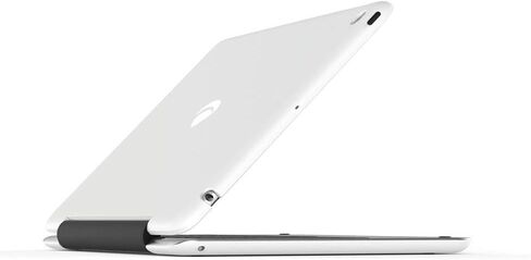 حافظة آيباد لجهاز آيباد 9.7 الجديد، آيباد 9.7 (الجيل الخامس) حافظة حافظة صلبة مضادة للصدمات مع لوحة مفاتيح بلوتوث لاسلكية تدور 360 درجة، غطاء نحيف للغاية - أبيض/فضي in Kuwait