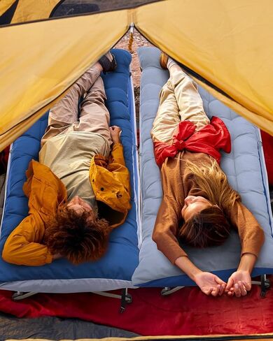 Folding Camping Cot with Comfy Mattress(Grey),500LBS(Max Load),Portable Cot Bed for Adults Include Carry Bags,28" Wider Sleeping Cots for Home,Office Nap,Outdoor Travel Camp Beach in Saudi Arabia
