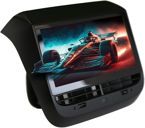 شاشة عرض المقعد الخلفي EJR لـ Tesla Model 3 & Model Y نظام تكييف الهواء للوسائط المتعددة الترفيه 7 بوصة LCD تعمل باللمس Android 12.0 2GB+32GB (2019.03-2022 Model 3 & Model Y) in Kuwait