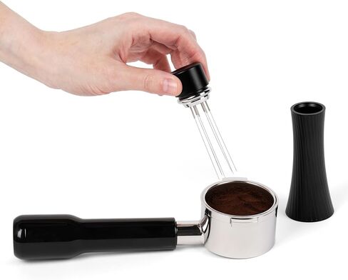 WDT Tool Espresso | Espresso Distribution Tool with 5 Extra Needles | 0.4mm Needles Espresso Stirrer | WDT with Aluminum Handle and Stand in Saudi Arabia