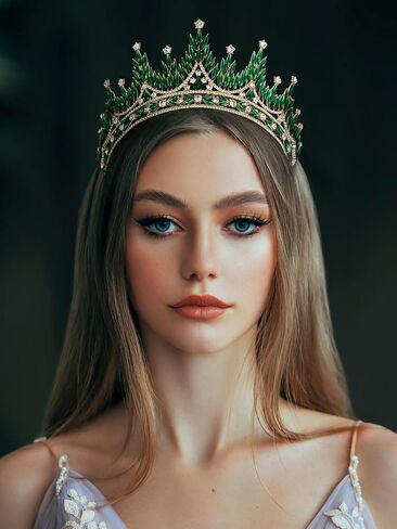 SWEETV التيجان والتيجان للنساء، تاج الزفاف للعروس، تاج الملكة من حجر الراين، إكسسوارات الشعر الكريستالية لحفلات أعياد الميلاد وحفلات Quinceanera in Kuwait
