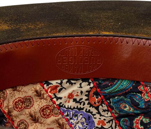 قبعات RUEDIGER Retro واسعة الحواف قاسية للرجال والنساء، قبعة كلاسيكية من الصوف بنسبة 100%، صناعة يدوية متعثرة/محروقة in Saudi Arabia