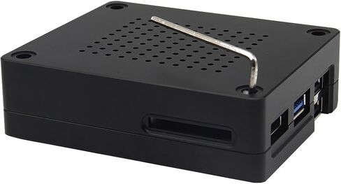 حافظة Geekworm من سبائك الألومنيوم باستخدام الحاسب الآلي لـ LattePanda V1.0 / Geekworm مرفقة مع مجموعة مروحة تبريد فائقة كتم الصوت للوحة الأم Latte Panda in Kuwait