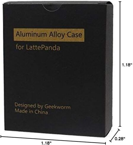 حافظة Geekworm من سبائك الألومنيوم باستخدام الحاسب الآلي لـ LattePanda V1.0 / Geekworm مرفقة مع مجموعة مروحة تبريد فائقة كتم الصوت للوحة الأم Latte Panda in Kuwait