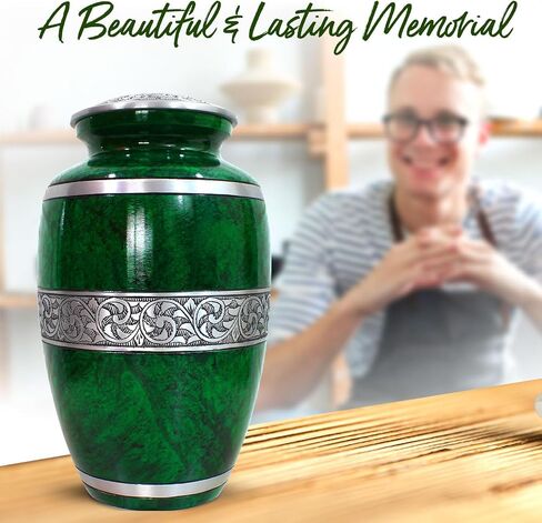 Small Marble Urn for Human Ashes - Handcrafted Mini Urn for Men & Women - Small Keepsake Urn for Ashes - Honor Your Loved One with Cremation Small Urn for Male & Female (Gray, Small) in Saudi Arabia