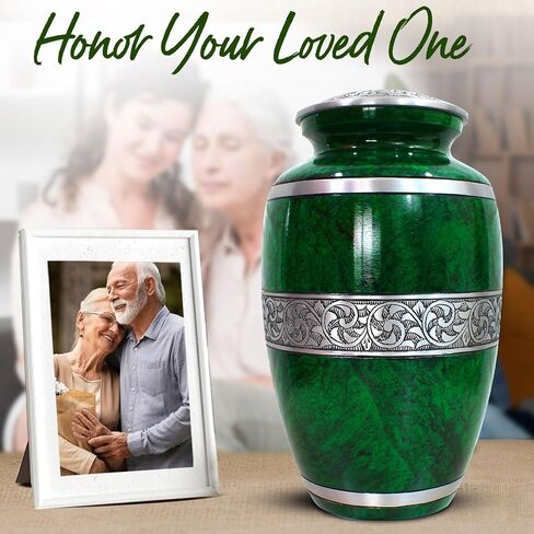 Small Marble Urn for Human Ashes - Handcrafted Mini Urn for Men & Women - Small Keepsake Urn for Ashes - Honor Your Loved One with Cremation Small Urn for Male & Female (Gray, Small) in Saudi Arabia