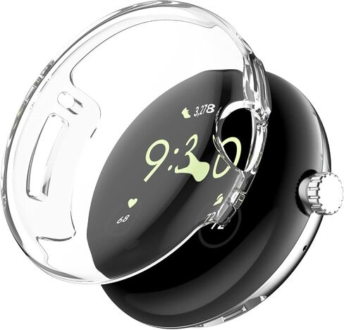 FitTurn Screen Protector Case for Google Pixel Watch 3 41mm/2/Pixel Watch TPU Slim Case Cover [Plating Metal Color Frame] [3D Full Coverage] Shell Protective for Pixel Watch 3 41mm(5pack-1) in Saudi Arabia
