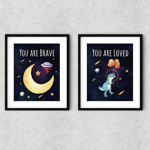 FALJIOK 6Pcs Watercolor Wall Art, Inspirational Quotes Wall Decor for Home Room Bedroom, You are Smart You are Kind Poster, Colorful Wall Decor Gifts for Women Kids Girl, 8 X10" Unframed in Saudi Arabia