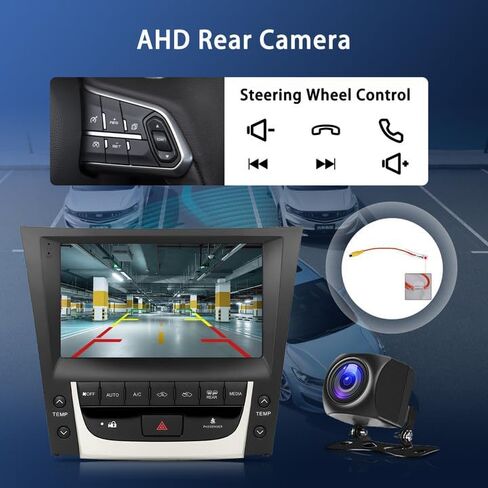 ستيريو سيارة 8 Core 4G+64G لسيارة Lexus GS300/350/450/460 2004-2011 مع Carplay & Android Auto، راديو سيارة Android Hodozzy 9 بوصة مع كاميرا احتياطية، بلوتوث، وصلة مرآة، 36EQ DSP، Lexus FM/AM/RDS in Saudi Arabia