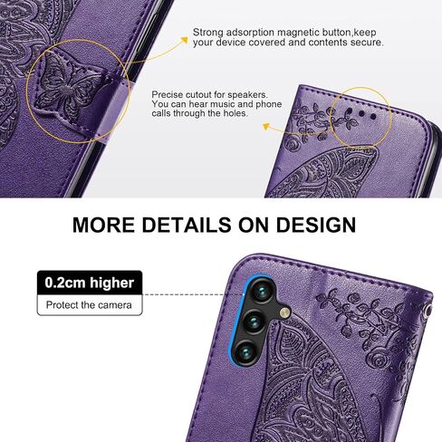 Wallet Case for Samsung Galaxy A13 5G Case Wallet 【RFID Blocking】, Flip Phone Case Compatible with Samsung A13 5G Wallet Case, for Galaxy A13 5G Wallet Case Phone Case with Wrist Strap Kickstand in Saudi Arabia