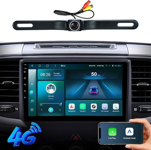 9 inch Car Stereo Radio for Dodge Ram 1500 2013-2018, Android 13 Touch Screen with Wireless CarPlay, Android Auto, 1080P Backup Camera,GPS Navigation,SWC,FM,DSP,Bluetooth ((Manual AC) 4G+64G) in Saudi Arabia