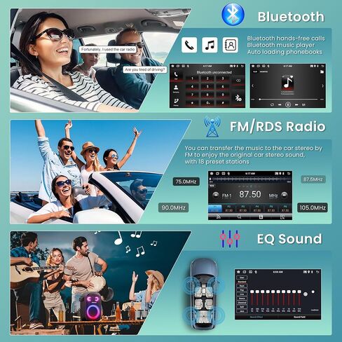 2G+64G Android Car Stereo for Toyota Prius 2010-2015,Wireless Carplay Android Auto Car Radio, 9 inch Touch Screen Head Unit Hi-Fi Bluetooth GPS Navigation WiFi FM SWC AHD Backup Camera Mic in Saudi Arabia