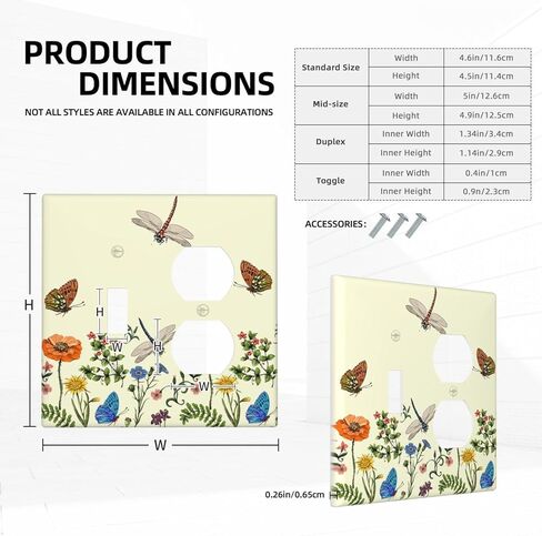 البيج 70S خمر بوهو الفطر اليعسوب ديكور 2-عصابة ديكور منفذ مفتاح الإضاءة غطاء فطر نبات السرخس الأزهار النباتية مزدوجة تبديل جهاز مزدوج التبديل الكهربائي الوجه غطاء لوحة الحائط in Kuwait