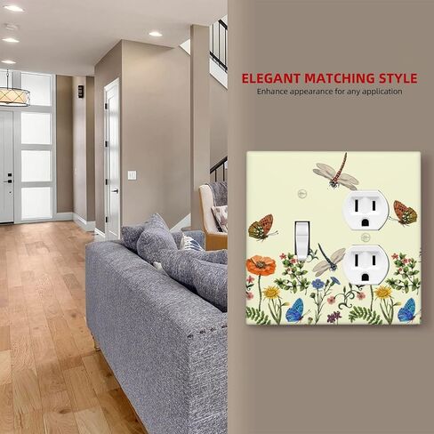 البيج 70S خمر بوهو الفطر اليعسوب ديكور 2-عصابة ديكور منفذ مفتاح الإضاءة غطاء فطر نبات السرخس الأزهار النباتية مزدوجة تبديل جهاز مزدوج التبديل الكهربائي الوجه غطاء لوحة الحائط in Kuwait