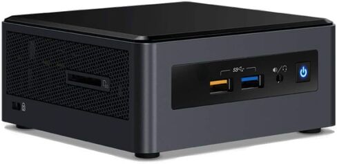 Intel NUC NUC8I3CYSN Home & Business Mini Desktop i3-8121U ثنائي النواة، ذاكرة الوصول العشوائي 4 جيجا، 128 جيجا PCIe SSD، AMD Radeon 540، واي فاي، بلوتوث، أسود، ويندوز 11 هوم مع Dockztorm Hub in Saudi Arabia