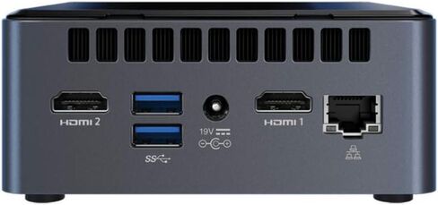 Intel NUC NUC8I3CYSN Home & Business Mini Desktop i3-8121U ثنائي النواة، ذاكرة الوصول العشوائي 4 جيجا، 128 جيجا PCIe SSD، AMD Radeon 540، واي فاي، بلوتوث، أسود، ويندوز 11 هوم مع Dockztorm Hub in Saudi Arabia