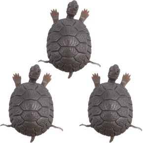 balacoo 3pcs Aquarium Plastic Animals Turtle Swimming Fish Tanks Sculpture Fake Turtle Figurine Aquarium Fish Tank Landscape Ornament Artificial Animal Decoration
