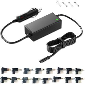 VHBW Universal Car Charger 12V-24V DC Adapter for HP Dell Lenovo Acer Asus Toshiba Sony Samsung LG Monitor TV JBL Bose Speaker Laptop Power Supply