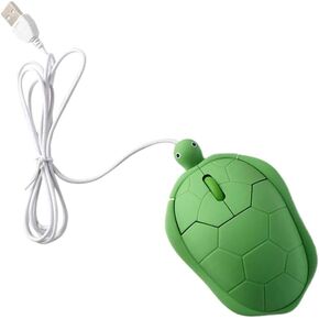 Vctitil Cute Turtle Shape USB Wired Corded Mouse,1200DPI 3 Buttons USB Plug N Play Wired Mouse,with 4.2 Feet Cord,for Notebook/PC/Laptop/Computer