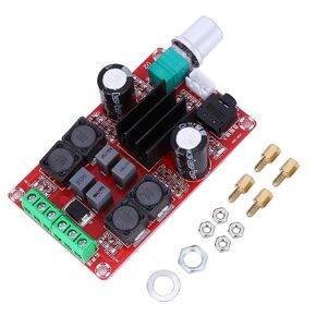 Walfront 2x50W Digital Amplifier Board TPA3116D2 DC5-24V Dual Sound Channel Stereo Amp Board Audio Accessory 20Hz-20Hz