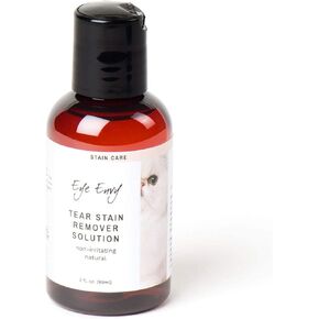 Eye Envy Tear Stain Remover Solution for Cats|100% Natural and Safe|Recommended by Breeders/vets/cat fanciers/Groomers|Contains colloidal Silver|Remove Stains from Fur on Persians and Exotics, 8oz