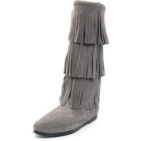 Minnetonka Women's 3-Layer Fringe Boot