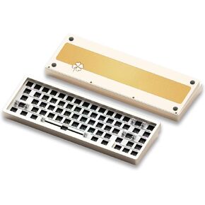 مجموعة لوحة المفاتيح الميكانيكية اللاسلكية Weikav LK65، لوحة مفاتيح ألومنيوم سوداء بنسبة 60 بالمائة، بلوتوث 5.0/2.4 جيجا هرتز/USB-C سلكية قابلة للتبديل الساخن، مجموعة لوحة مفاتيح بإضاءة خلفية RGB مخصصة DIY لأجهزة كمبيوتر Mac (أسود) in Kuwait