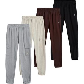 RBX Boys' Sweatpants - 4 Pack Active Fleece Jogger Pants (Size: 5-20)