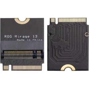 for Rog Phantom 13 Laptop 2280 Replace 2230 SSD Adapter Expansion Board Card NVME M-Key M.2 PCIE 4.0 Gold Finger Adapter Upgrade Converter 180 Degree Reverse Conversion Rog Internal Components