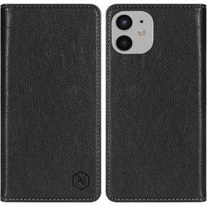 Compatible with iPhone 12 Pro Max Wallet Case with RFID Blocking Card Slots Closure Protective PU Leather Stand Phone Cover for iPhone 12 Pro Max Case Wallet(6.7 inch-Brown)