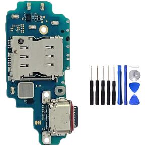 for Samsung Galaxy S23 Ultra 2023 SM-S918U USB Charging Port Dock Connector Board Flex Replacement Part with Opening Tool (11 PCS)