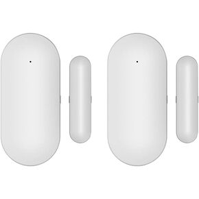 YBJ مستشعر نافذة الباب اللاسلكي، كاشف مغناطيسي للباب لنظام إنذار أمان المنزل، إنذار مدخل مضاد للسرقة، منع التطفل، للمستودع المنزلي، المرآب، متجر الأعمال (قطعتان) in Kuwait