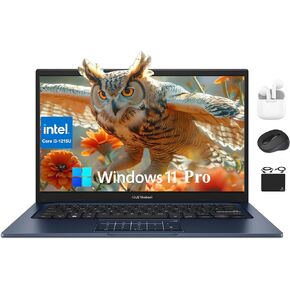 ASUS Vivobook 2024 Flagship Slim Laptop, 14" FHD Anti-Glare Display, 6-Core Intel i3-1215U (Upto 4.40 GHz), 24GB RAM, 1TB SSD, Privacy Webcam, WiFi 6E,HubxcelAccessory, 10+ Hrs Battery, Win 11 Pro