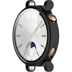Screen Protector Cases Compatible with Huawei Watch GT 4 (Not The GT4 46mm) Accessories TenCloud Covers Scratched Resistant Full Coverage Soft TPU Protective Case for Huawei Watch GT 4 41mm (Clear)