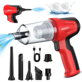 Handheld Vacuum Cleaner, Blowing, Vacuuming and Pumping 4 in 1 Mini Car Vacuum Cleaner,12000Pa Vacuum Cleaner Cordless , 180W High Power with Brushless Motor and TypeC for Car, Livingroom, Office,Pet