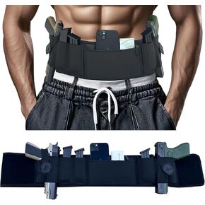 3-in-1 Holster – Comfortable, Breathable Neoprene Waistband, Fits Glock, Smith & Wesson, Taurus, Ruger, and More, Ideal for Most Pistols and Revolvers - for Men and Women